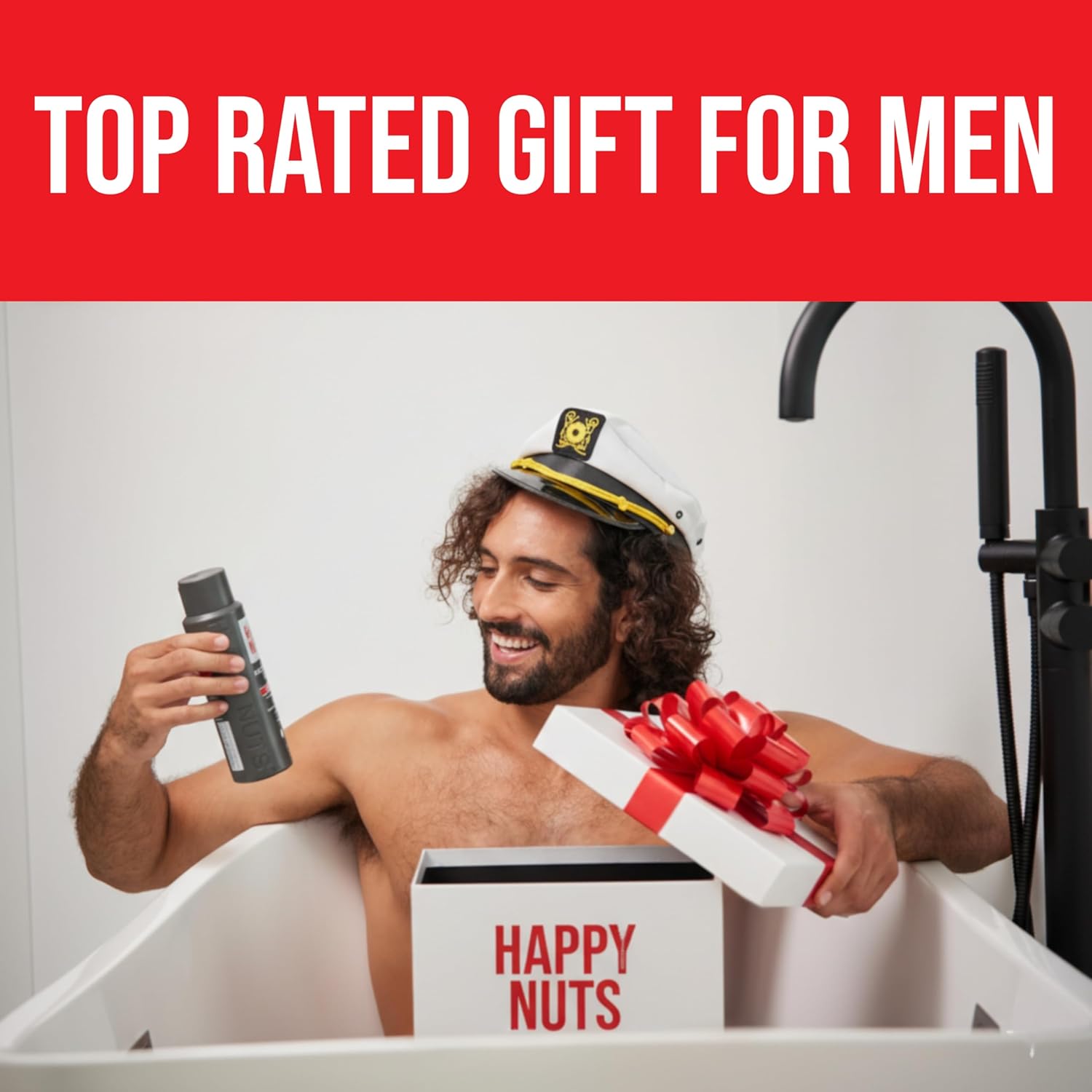 HAPPY NUTS Comfort Cream Deodorant For Men: Anti-Chafing Sweat Defense, Odor Control, Aluminum-Free Mens Deodorant & Hygiene Products for Men's Private Parts 3.4 Fl Oz (1 Pack), Original
